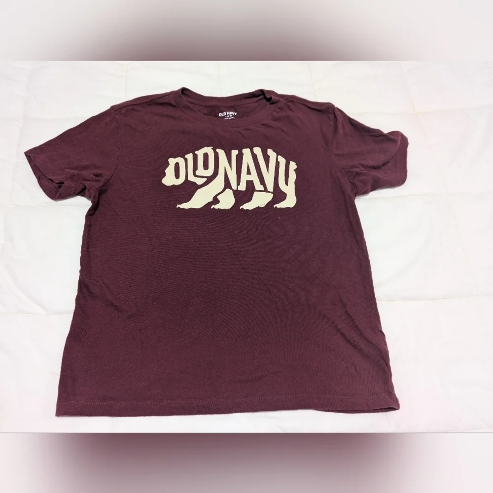 Old Navy Kids Burgundy Graphic Tee